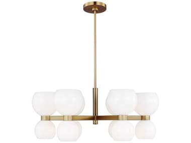 Visual Comfort Studio Londyn 12-Light Burnished Brass Chandelier VCSKSC10212BBSMG