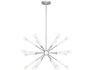 Visual Comfort Studio Monroe 32" Wide 18-Light Polished Nickel Sputnik Chandelier VCSKSC10518PNGW