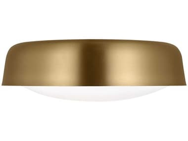 Visual Comfort Studio Draper 2-Light Burnished Brass Flush Mount VCSKSF1102BBS