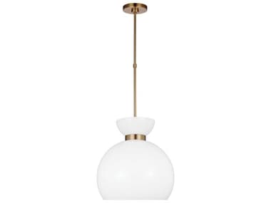 Visual Comfort Studio Londyn 1-Light Burnished Brass Pendant VCSKSP1021BBSMG