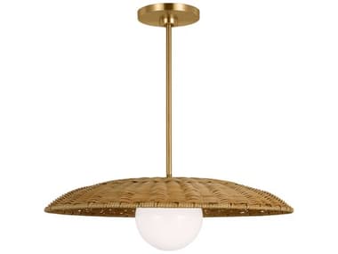 Visual Comfort Studio Mari 1-Light Burnished Brass Globe Pendant VCSKSP1101BBS