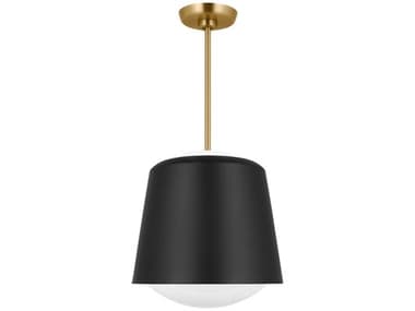 Visual Comfort Studio Draper 1-Light Midnight Black Bowl Mini Pendant VCSKSP1141MBK