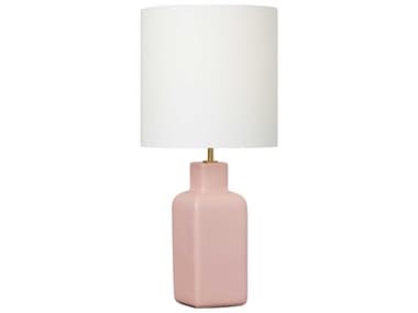 Visual Comfort Studio Anderson Rose White Linen Pink Buffet Lamp VCSKST1171CRS1