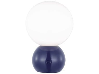 Visual Comfort Studio Suki Navy Milk Glass Blue Table Lamp VCSKST1231NVYL1