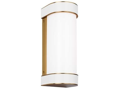 Visual Comfort Studio Monroe 4" Wide 1-Light Burnished Brass Vanity Light VCSKSW1051BBSGW