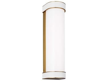 Visual Comfort Studio Monroe 4" Wide 1-Light Burnished Brass Vanity Light VCSKSW1061BBSGW