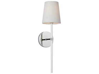 Visual Comfort Studio Monroe 18" Tall 1-Light Polished Nickel Wall Sconce VCSKSW1091PNGW