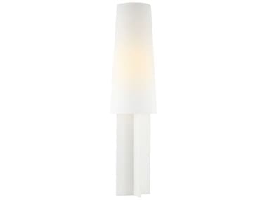 Visual Comfort Studio Blocco Soft Linen White Fabric Floor Lamp VCSKT1441SLN