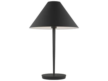 Visual Comfort Studio Contra Matte Charcoal Black Steel Table Lamp VCSKT1461MCB