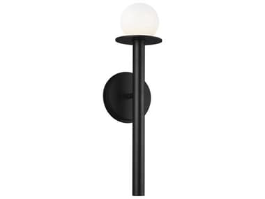 Visual Comfort Studio Nodes 17" Tall 1-Light Midnight Black Wall Sconce VCSKW1001MBK