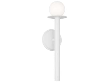Visual Comfort Studio Nodes 1-Light Matte White Wall Sconce VCSKW1001MWT