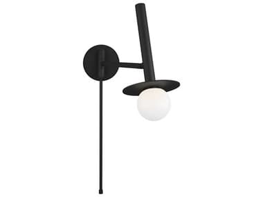 Visual Comfort Studio Nodes 23" Tall 1-Light Midnight Black Swing Wall Sconce VCSKW1021MBK