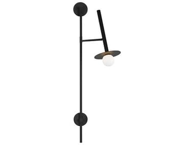 Visual Comfort Studio Nodes 1-Light Midnight Black Swing Wall Sconce VCSKW1031MBK