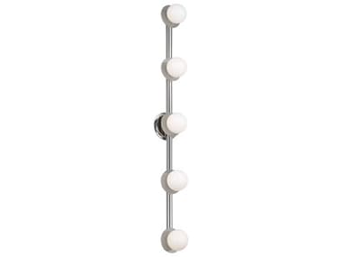 Visual Comfort Studio Nodes 5-Light Polished Nickel Vanity Light VCSKWL1165PN