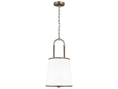 Visual Comfort Studio Katie 1-Light Time Worn Brass Mini Pendant VCSLP1031TWB