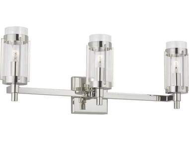 Visual Comfort Studio Flynn 3-Light Polished Nickel Vanity Light VCSLV1023PN