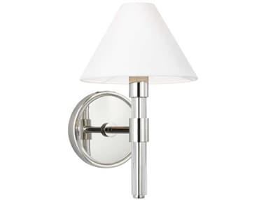 Visual Comfort Studio Robert 12" Tall 1-Light Polished Nickel Wall Sconce VCSLW1041PN