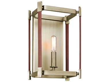 Visual Comfort Studio Hadley 1-Light Time Worn Brass Wall Sconce VCSLW1061TWB