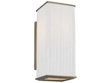 Visual Comfort Studio Esther 12" Tall 1-Light Time Worn Brass Wall Sconce VCSLW1071TWB