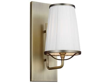 Visual Comfort Studio Esther 13" Tall 1-Light Time Worn Brass Wall Sconce VCSLW1091TWB