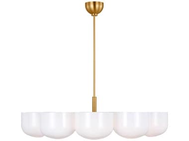 Visual Comfort Studio Cheverny 36" Wide 10-Light Burnished Brass Chandelier VCSLXC11210BBS