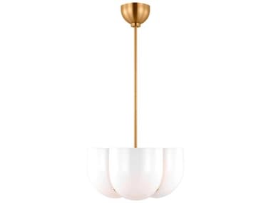 Visual Comfort Studio Cheverny 15" 4-Light Burnished Brass Pendant VCSLXP1044BBS