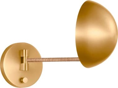 Visual Comfort Studio Balleroy 9" Tall 1-Light Burnished Brass Wall Sconce VCSLXW1071BBS