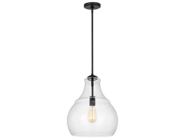 Visual Comfort Studio Zola 1-Light Midnight Black Pendant VCSP1483MBK