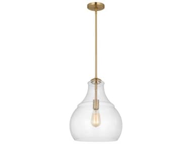 Visual Comfort Studio Zola 1-Light Satin Brass Pendant VCSP1483SB