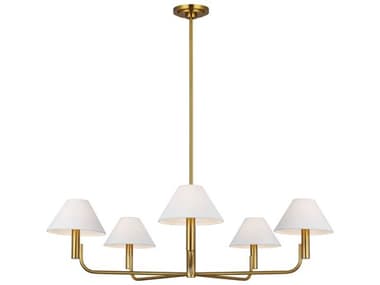 Visual Comfort Studio Colfax 5-Light Burnished Brass Chandelier VCSSLC1005BBS