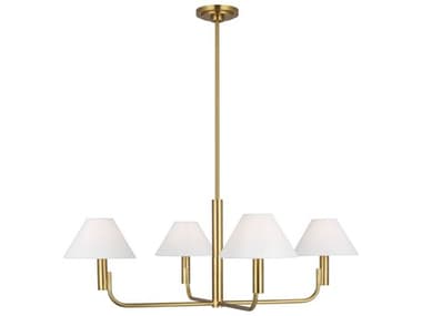 Visual Comfort Studio Colfax 4-Light Burnished Brass Chandelier VCSSLC1014BBS