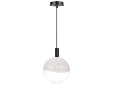 Visual Comfort Studio Torian 1-Light Aged Iron Black Globe Mini Pendant VCSSLP1001AI