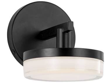 Visual Comfort Studio Khan 1-Light Aged Iron Black Wall Sconce VCSSLV1011AI