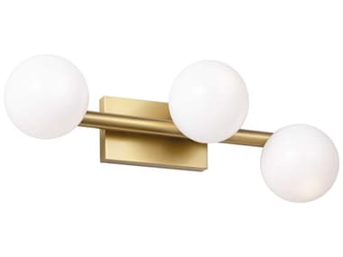 Visual Comfort Studio Altair 3-Light Burnished Brass Vanity Light VCSSLW1043BBS