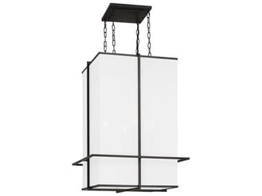 Visual Comfort Studio Dresden 4-Light Aged Iron Black Pendant VCSTFC1004AI