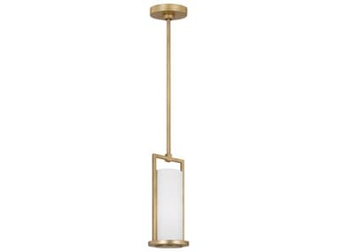 Visual Comfort Studio Sherwood 5" 1-Light Coastal Gild Gold Cylinder Mini Pendant VCSTFP1011CGD