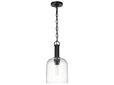Visual Comfort Studio Hartley 1-Light Aged Iron Black Mini Pendant VCSTFP1021AI