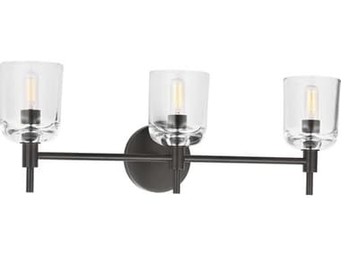 Visual Comfort Studio Hartley 3-Light Aged Iron Black Vanity Light VCSTFV1003AI