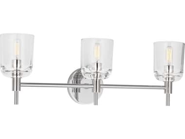 Visual Comfort Studio Hartley 3-Light Polished Nickel Vanity Light VCSTFV1003PN