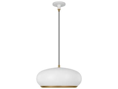 Visual Comfort Studio Clasica 18" 1-Light Matte White Pendant VCSTP1131MWTBBS