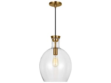 Visual Comfort Studio Vaso 12" 1-Light Burnished Brass Mini Pendant VCSTP1151BBS