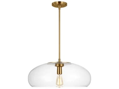 Visual Comfort Studio Largo 1-Light Burnished Brass Bowl Pendant VCSTP1161BBS