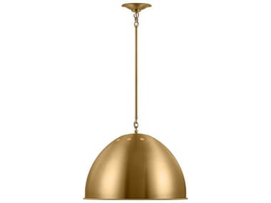 Visual Comfort Studio Robbie 1-Light Burnished Brass Dome Pendant VCSTP1171BBS