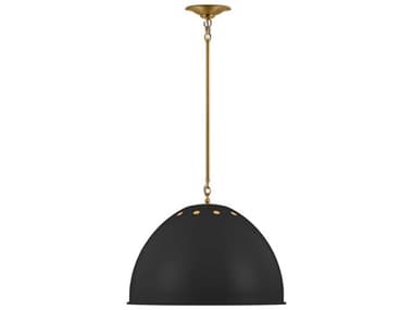 Visual Comfort Studio Robbie 1-Light Midnight Black Dome Pendant VCSTP1171MBKBBS