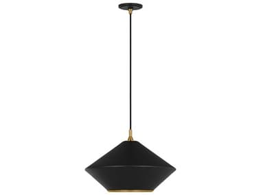 Visual Comfort Studio Stanza 19" 1-Light Midnight Black Pendant VCSTP1221MBKBBS