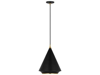 Visual Comfort Studio Stanza 14" 1-Light Midnight Black Pendant VCSTP1231MBKBBS