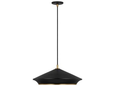 Visual Comfort Studio Stanza 24" 1-Light Midnight Black Pendant VCSTP1241MBKBBS