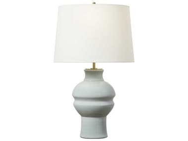 Visual Comfort Studio Nova Silk Green White Linen Fabric Buffet Lamp VCSTT1271SGR