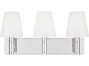 Visual Comfort Studio Beckham Classic 3-Light Polished Nickel Vanity Light VCSTV1033PN