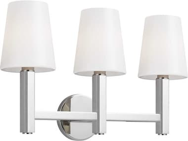 Visual Comfort Studio Logan 3-Light Polished Nickel Vanity Light VCSTV1133PN